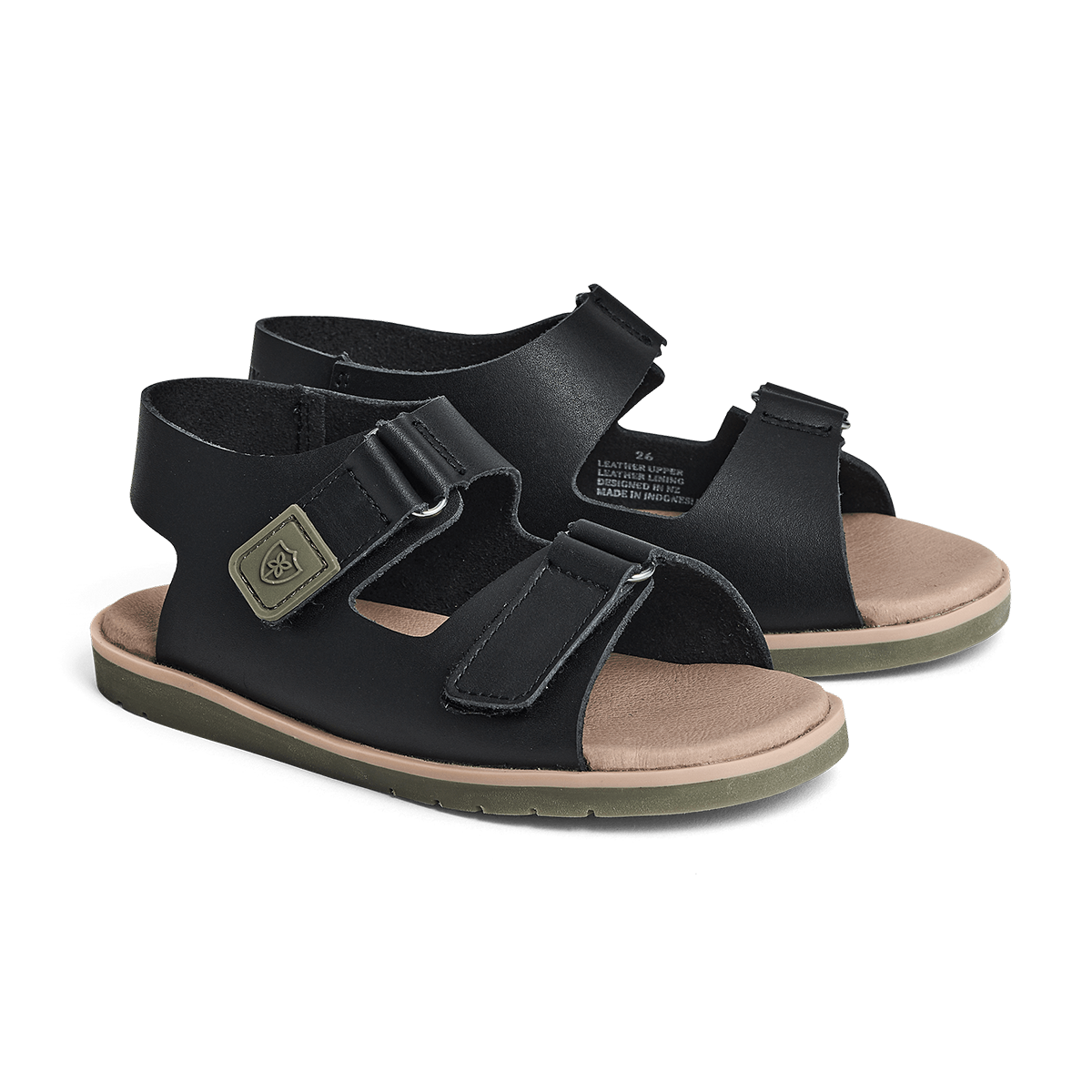 WILDER SANDAL - Black/Khaki