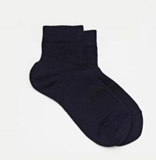Merino Wool Ankle Socks Child - Navy