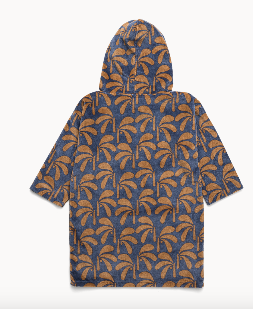 Zip Up Towel - Indigo Palms