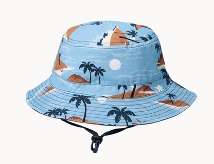 Reversible Bucket Hat Blue Lost Island