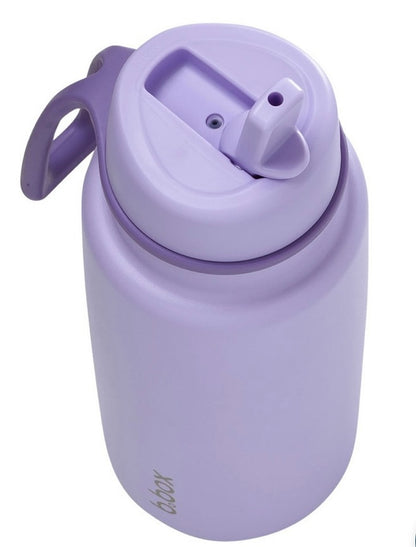 Insulated Flip Top 1 Litre Bottle -lilac
