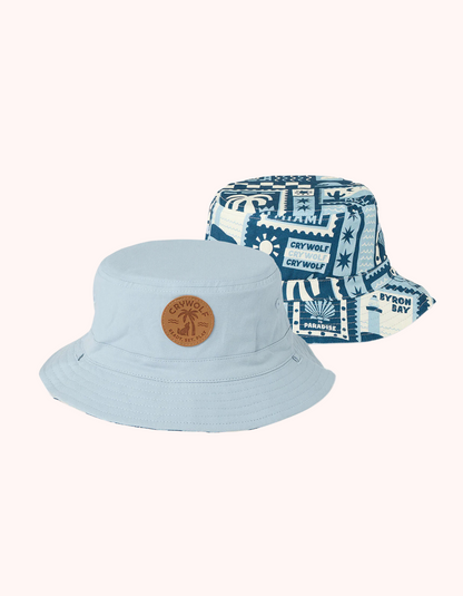 REVERSIBLE BUCKET HAT - Postcards