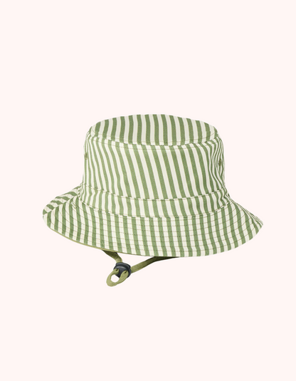 REVERSIBLE BUCKET HAT - Coastal Stripe