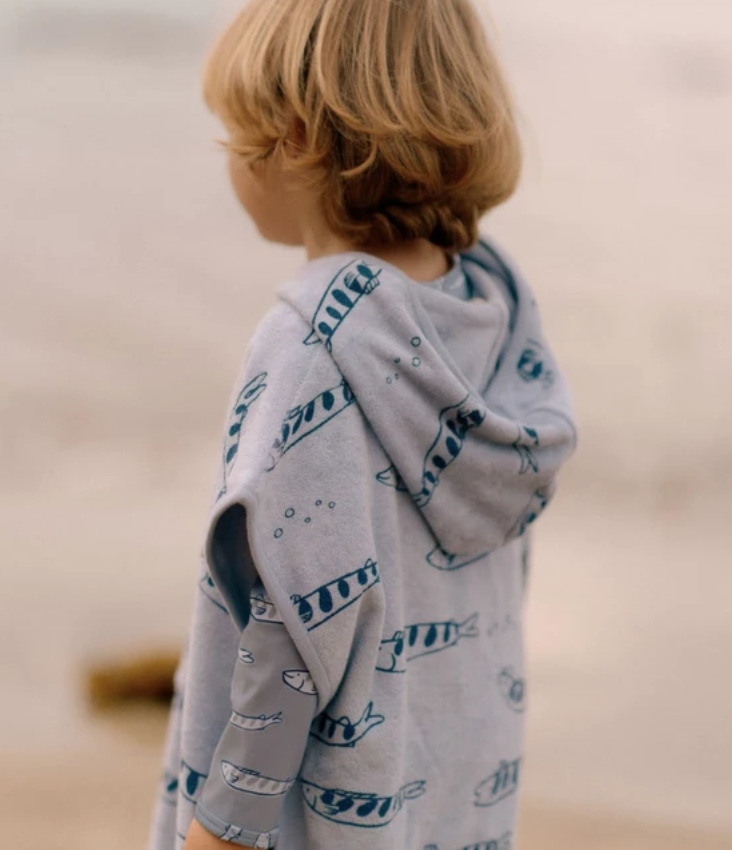 Poncho Towel - South Seas Print Terry