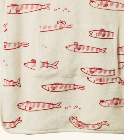 Poncho Towel - Rose Dust Print Terry