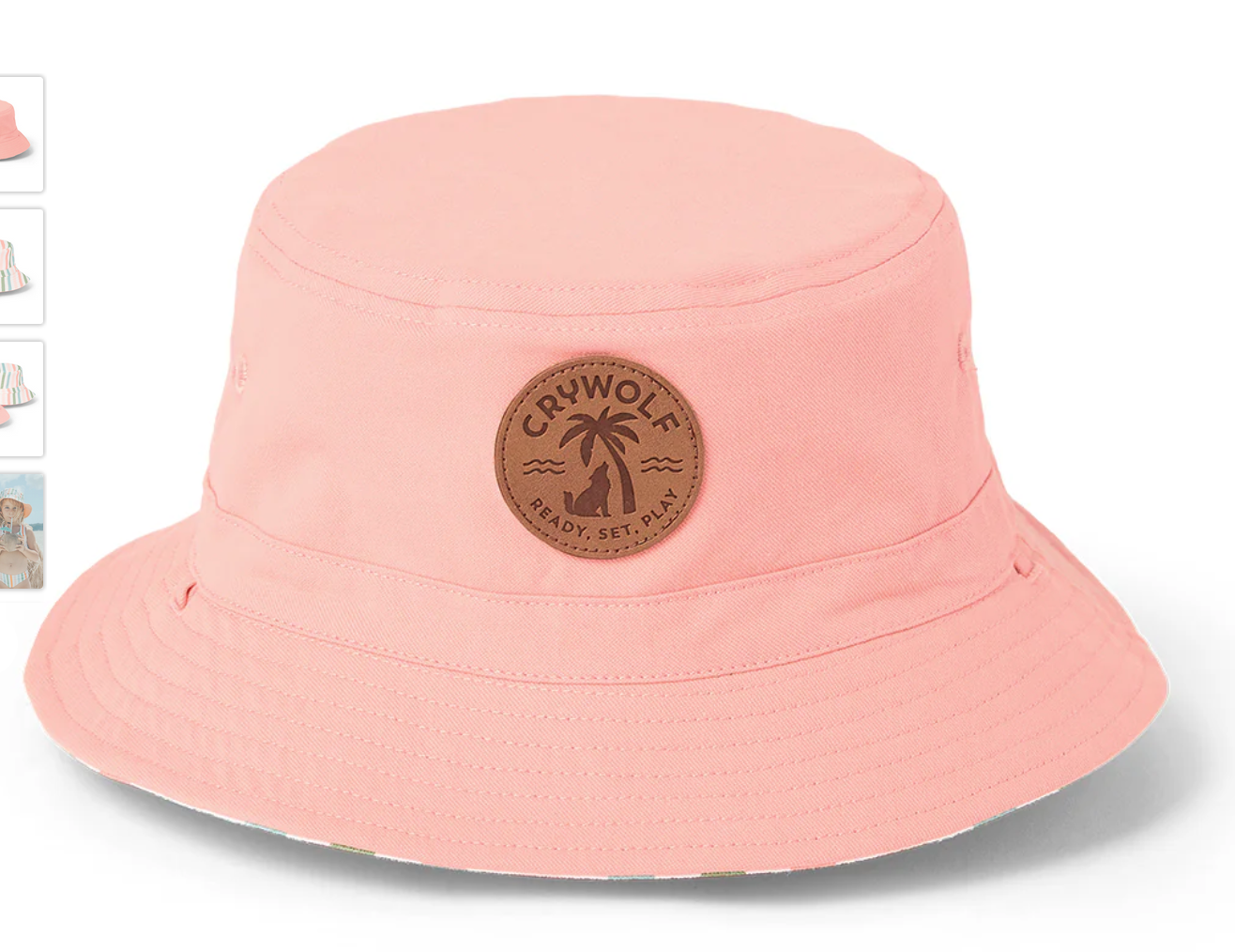 REVERSIBLE BUCKET HAT - Summer Stripe