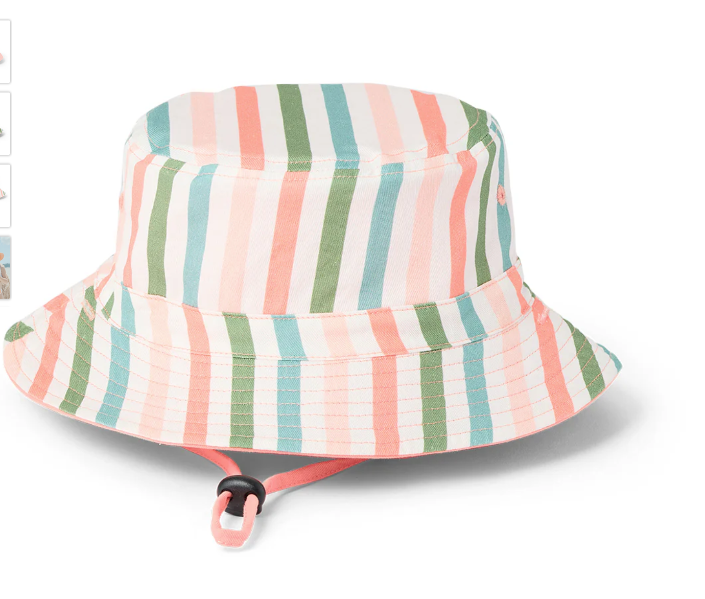 REVERSIBLE BUCKET HAT - Summer Stripe