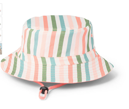 REVERSIBLE BUCKET HAT - Summer Stripe