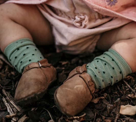 Merino Wool Crew Socks | CHILD | Apple