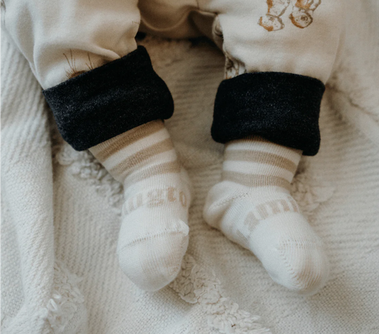 Merino Wool Crew Socks | BABY | Squirrel